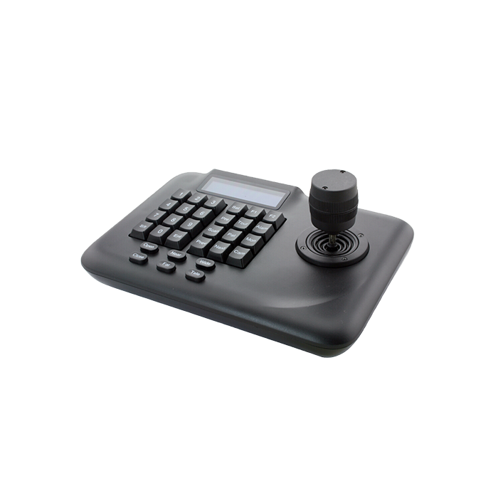 Controlador de joystick 3D Zkteco KB100, compatible con configuración preestablecida, crucero, P/T/Z, pantalla LCD, compatible con interfaz RS485 y RS422