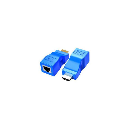 Extensor HDMI RJ45 (1 par) CAT6/6E 30 M máx. para 1080p