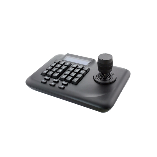 Controlador de joystick 3D Zkteco KB100, compatible con configuración preestablecida, crucero, P/T/Z, pantalla LCD, compatible con interfaz RS485 y RS422
